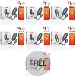 Oninder Tokyo Vibrating Egg Black 7.5 X 3.2 Cm Free App 6+1 Free