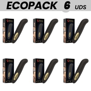 Ecopack 6 Units Ibiza Clit Stimulator Usb Charger 10 Vibration Modes Golden 13 X 2,10