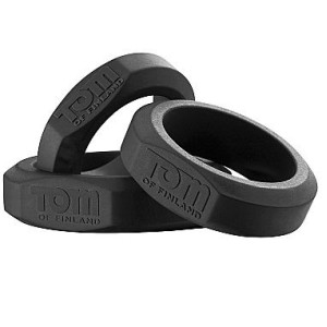 Tom Of Finland 3 Piece Silicone Cock Ring Set
