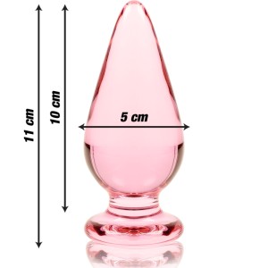Nebula Series By Ibiza Model 4 Anal Plug Borosilicate Glass Pink 11 Cm -o- 5 Cm