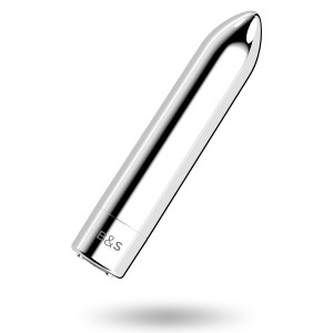 Black&silver Kailan 2 Silver Vibrating Magnetic Bullet