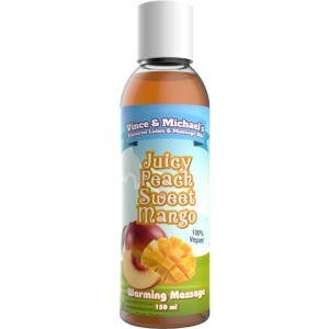 Vince & Michaels   Professional Massage Oil  Juicy Peach Sweet Mang  150ml