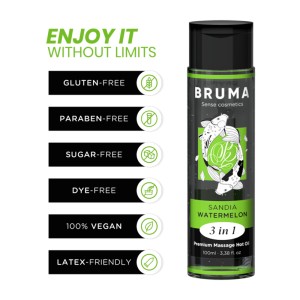 Bruma Premium Massage Hot Oil Watermelon 3 In 1 100 Ml