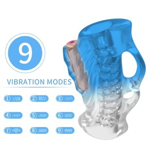 Armony Masturbator Finger & Vibrator Blue Gradient