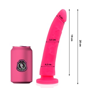 Delta Club Toys Pink Dildo Medical Silicone 20 Cm -o- 4 Cm
