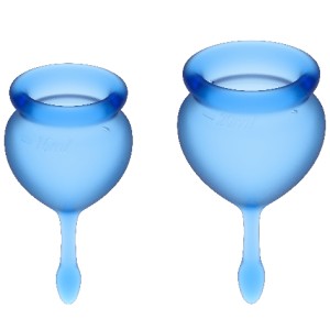 Satisfyer Feel Good Menstrual Cup Dark Blue 15 + 20 Ml