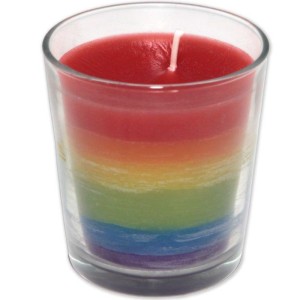 Pride Candle Cup With Lgbt Flag