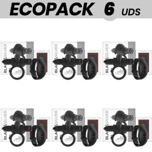 Ecopack 6 Units Black&silver Burton Remote Control Cockring Watchme