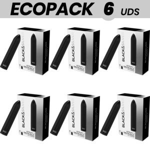 Ecopack 6 Units Black&silver Kernex 2 Vibrating Magnetic Bullet Black