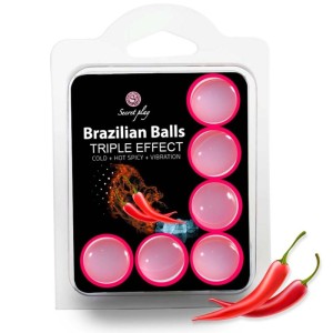 Secretplay Set 6 Brazilian Balls Triple Effect