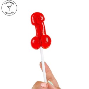 Secretplay Cock Lollipop With Alcohol Strawberry Daiquiri