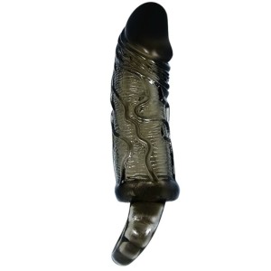 Baile Penis Extender Cover With Strap For Testicles Black 13.5 Cm