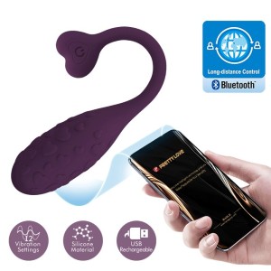Pretty Love Fisherman App Controlled  Vibrating Egg Lila