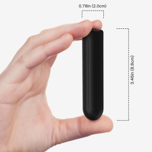 Armony Warhead Vibrator Bullet Black 2 Cm X 8.8 Cm