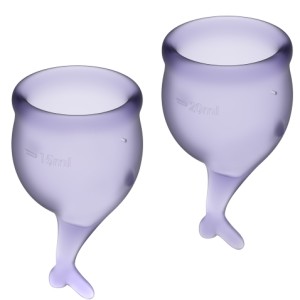 Satisfyer Feel Secure Menstrual Cup Purple 15+20ml