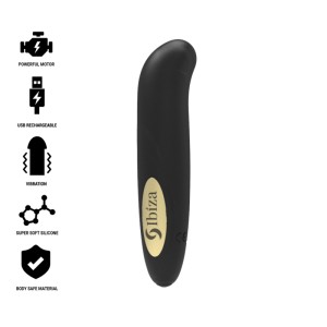Ibiza Clit Stimulator Usb Charger 10 Vibration Modes Golden 13 X 2,9