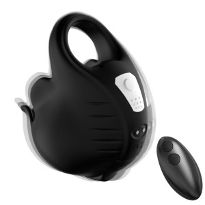 Armony Cupping Vibrator Ring Remote Control Black