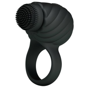 Pretty Love Male  Rotating And Teaser Rechargeable Cockring Florence Black