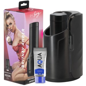 Kiiroo Pack Keon + Feel Britney Amber + Aqua Quality Lubricant 50 Ml