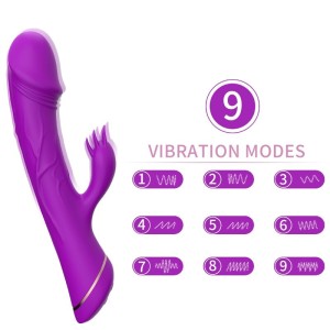 Armony Dildo Vibrator Rabbit Silicone Purple