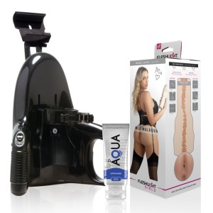 Fleshlight Mia Malkova Boss Level + Universal Launch + Aqua Quality Lubricant 50 Ml