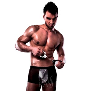 Passion 002 Men Metal Black Lingerie S/m