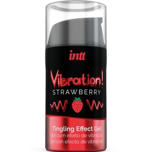 Intt Powerful Intimate Stimulant Liquid Vibrating Gel Strawberry 15 Ml
