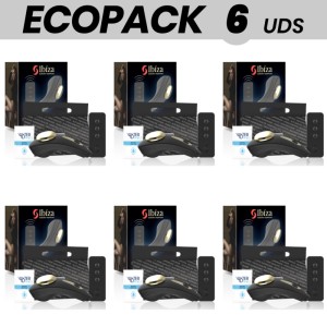 Ecopack 6 Units Ibiza Silicone Pantie Vibrator Remote Control