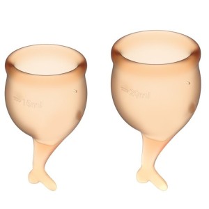Satisfyer Feel Secure Menstrual Cup Orange  15+20ml