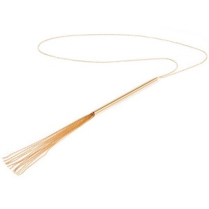 Bijoux Magnifique Metal Chain Necklace / Whip