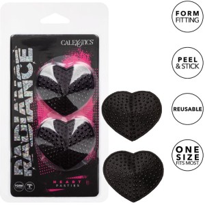Calexotics Radiance Heart-shaped Jewel Nipple Shields