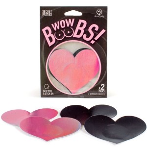 Secret Play Wow Boobs! Heart Nipple Covers