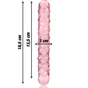 Nebula Series By Ibiza Model 15 Dildo Borosilicate Glass Pink 18.5 Cm -o- 3 Cm