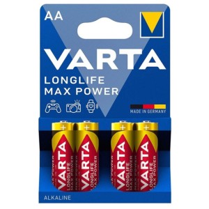 Varta Max Power Alkaline Battery Aa Lr6 4 Unit