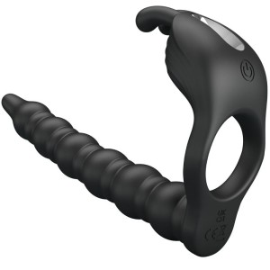 Pretty Love Blackney Penis Ring With Black Vibrator Plug