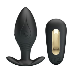 Pretty Love Regina Anal Plug Rechargeable Vibrator Black