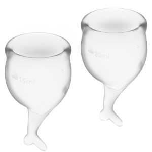Satisfyer Feel Secure Menstrual Cup Clear 15+20ml