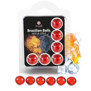 Secretplay Set 6 Brazilian Balls Hot And Cold Effect