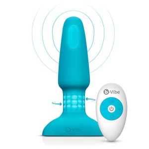 B-vibe Rimming Remote Control Plug 2 Teal