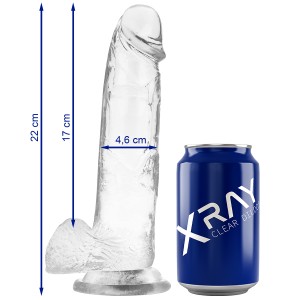 X Ray Clear Cock With Balls 22 Cm -o- 4.6 Cm