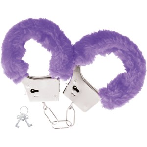 Ohmama Fetish Flurry Metal Cuffs Purple