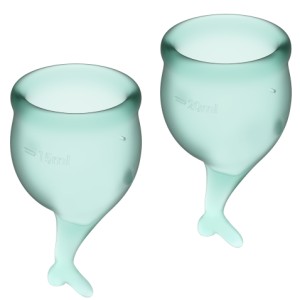 Satisfyer Feel Secure Menstrual Cup Dark Green 15+20ml