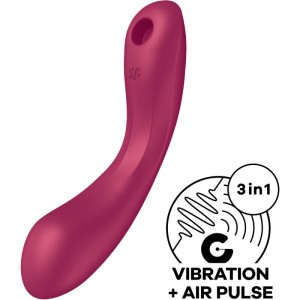 Satisfyer Curve Trinity 1 Air Pulse Vibration Red