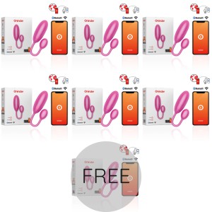 Oninder Denver Vibrating Egg Pink 7 X 2.7 Cm Free App 6+1 Free