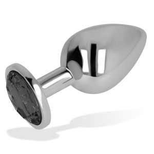 Ohmama Anal Plug With Black Crystal 7 Cm
