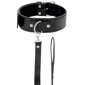 Darkness Posture Necklace With Leather Chain