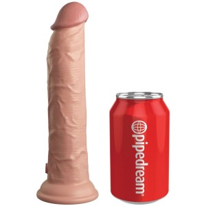 King Cock Elite Realistic Dildo Vibrator & Silicone Remote Control 23 Cm