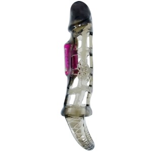 Baile Penis Extension Sleeve With Vibration And Strap 13.5 Cm