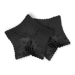 Ohmama Fetish Black Sequined Star Nipples Covers
