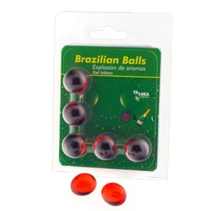 Taloka 5 Brazilian Balls Strawberries & Champagne Intimate Gel